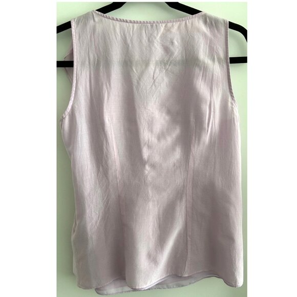 J. Crew Mauve Pink Silk Cotton Top Sz 0 - Picture 2 of 3